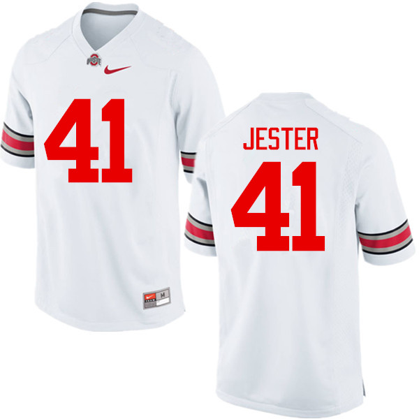 Ohio State Buckeyes #41 Hayden Jester College Football Jerseys Game-White